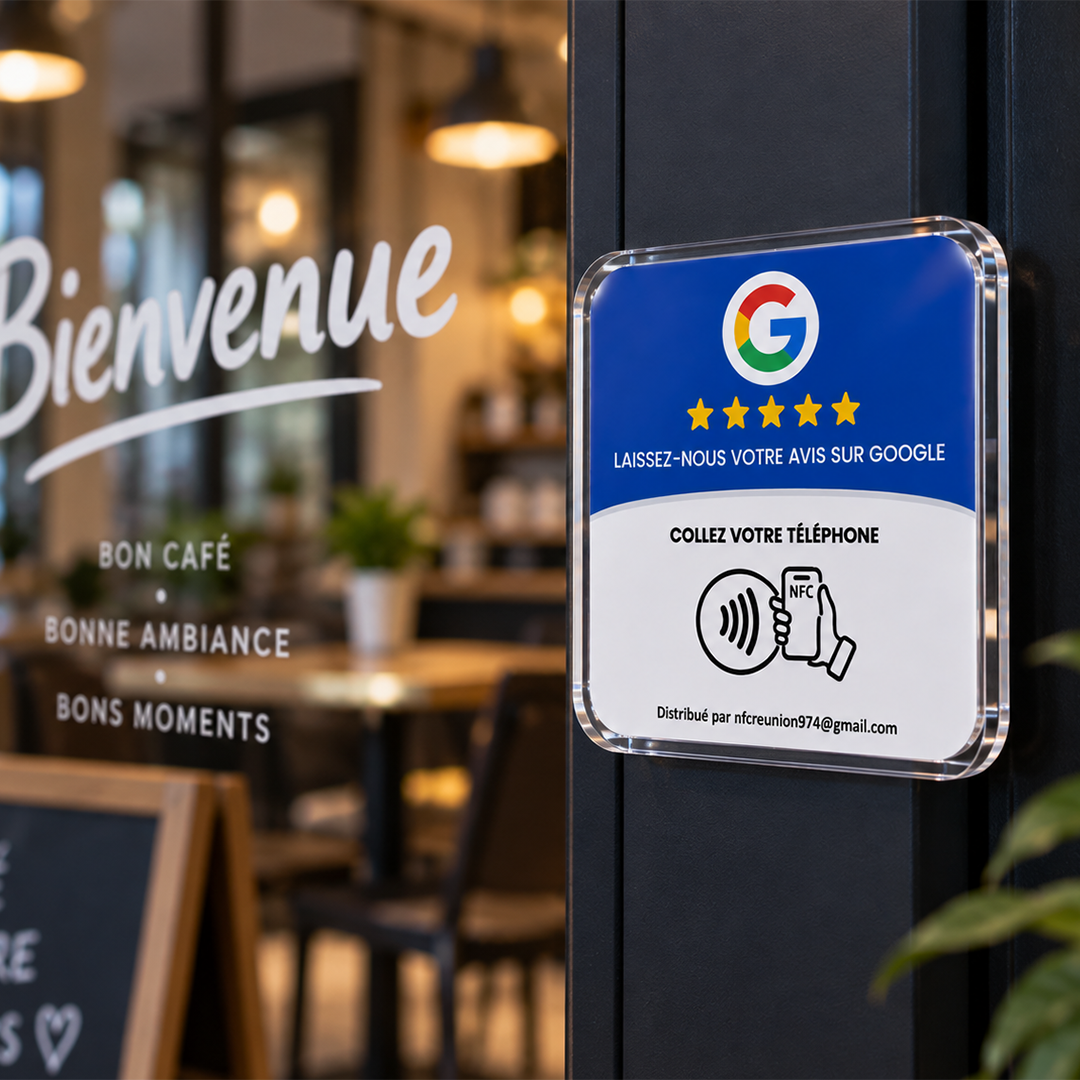 Plaque NFC : Avis Google